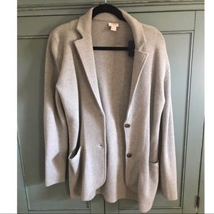 J. Crew Grey Sweater Blazer - Worn Once!